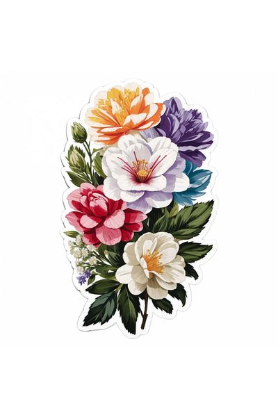 INOVATIX Set of 8 pieces, Sticker Veronica Flowers with buds, INOVATIX®. 6 cm