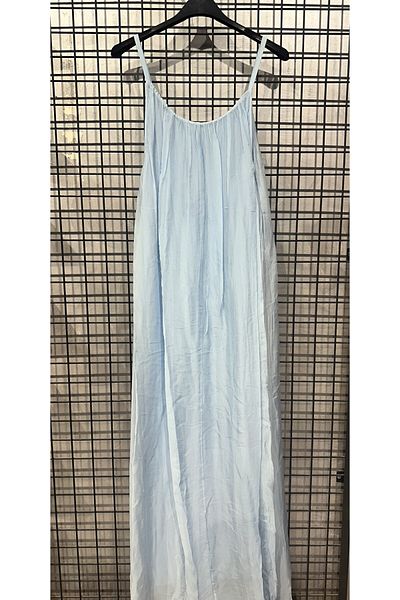 MADE İN ITALY Italian Silk Dress with Inner Lining and Straps
