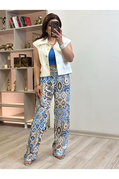 MELTEM TUĞAN Stitch Detail Padded Vest Ecru
