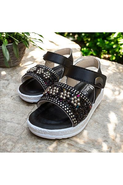 Hızlı Al Girl's Sandals. Girl's Sandals with Velcro, Suitable for Daily Use.