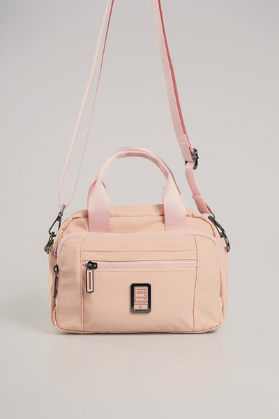 Getcho Drup Women's Pink Hand and Shoulder Bag Sports Stylish Cross Strap Multi-Eye Lightweight Fabric Mini Size Bag