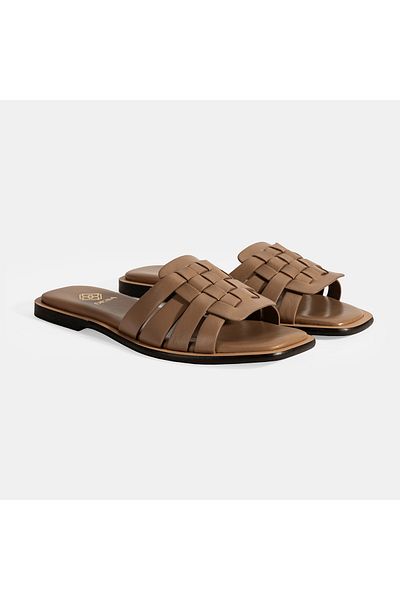 Desa Women's Mink Leather Slippers