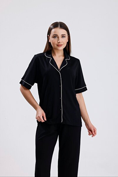 Espuar 770 Women's Short Sleeve Front Button Pajama Set