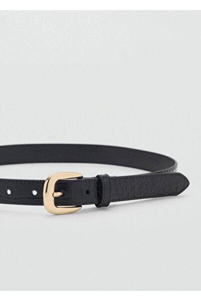 MANGO Woman Timsah derisi görünümlü kemer