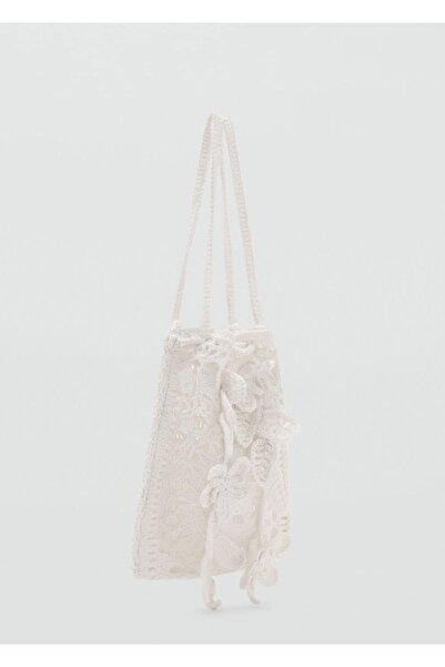 MANGO Woman Kroşe el çantası