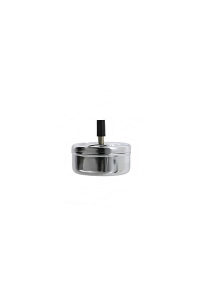 MPLCO Ashtray Ash, button, chrome metal, 11 cm