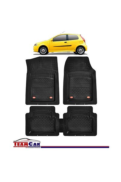 TEAMCAR Covorașe Auto ® Tip Tăviță Fiat Punto Ii (1999-2010) Negru