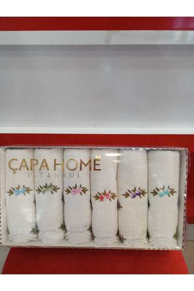 Çapa Home Cotton 6 Li Premium Special Quality Gift Daily Use Kitchen Towel 30X50
