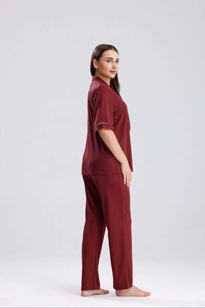 Espuar 770 Women's Short Sleeve Front Button Pajama Set