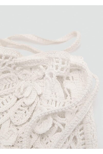 MANGO Woman Kroşe el çantası