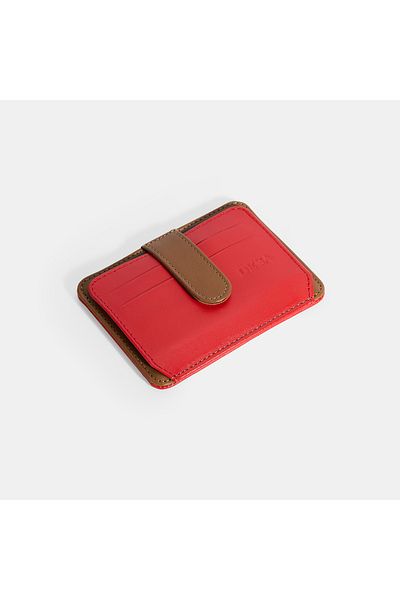 Desa Women's Red Leather Card Holder