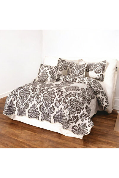 OEM Cuvertură bumbac 100%, 5 piese, pat 2 persoane, 230x250 cm, CBS18