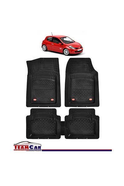 TEAMCAR TeamCar® Car Mats Type Tadi Renault Clio III Hatchback (2005-2014) Black