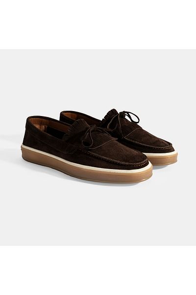 Desa Men's Brown Suede Tassel Loafer