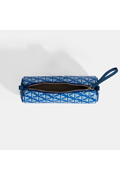 Desa Mavi Monogram Desenli Kalemlik/Tıraş/Makyaj Çantası