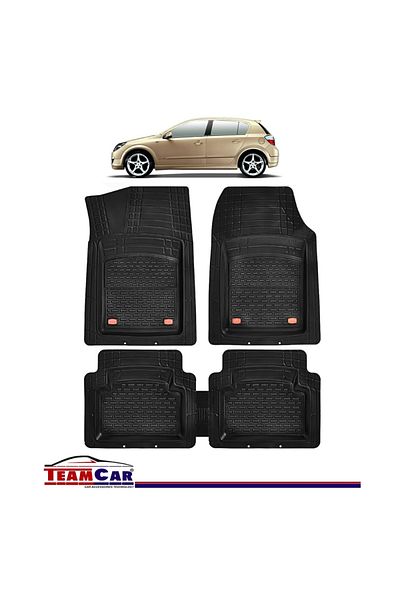 TEAMCAR TeamCar® Car Mats Type Tadia Opel Astra H (2004-2014) Black Durable Material