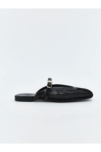 LC Waikiki Lcw Steps Women's Slippers with Buckle Mesh Detail