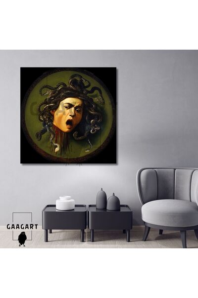 GAAGART Kare Kanvas Ünlü Ressamlar Caravaggio Medusa