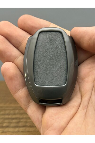 Mavi Keys Mercedes BGA Clasa W203 W204 W205 W210 W211 Husă de protecție pentru chei din piele cu 3 butoane, culoare gri