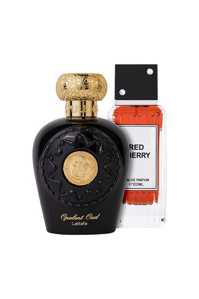 lattafa Package of 2 perfumes Opulent Oud 100 ml and Red Cherry 100 ml
