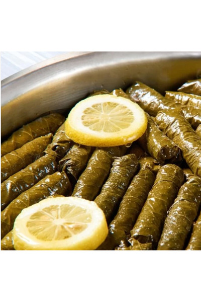 Çiftlik ve mandıra Yaprak sarma zeytinyağlı özel 1 kg pişmemiş çiğ vakumlu