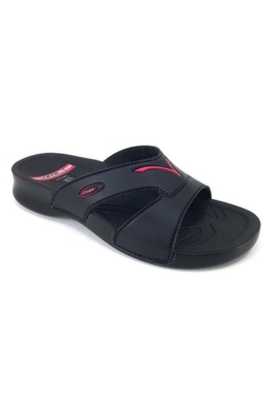 Ceyo 3400-2 Bay Orthopedic Slippers-Black