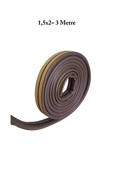 HOMDEP Door Window Wick Adhesive (Brown) Door Window Tape Tapes 1.5*2Meters=3 Meters