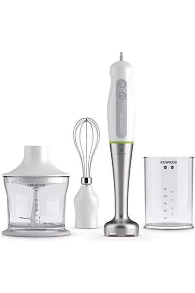 Kenwood خلاط يدوي كينوود بالملحقات من ، 600 واط، سعة 0.5 لتر، ابيض – HDP109WG