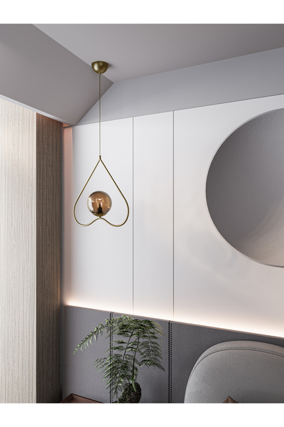 avizade Solera Tekli Kalp Formlu Eskitme Kasa Bal Camlı Tekli Endüstriyel Mod...