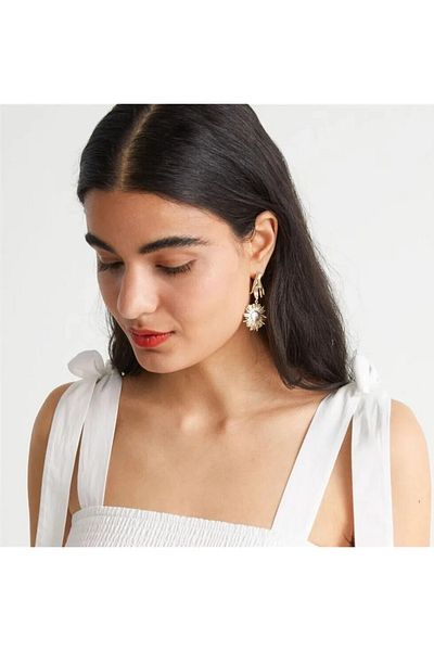 mos&more Gold Moon and Sun Light Women's Earrings