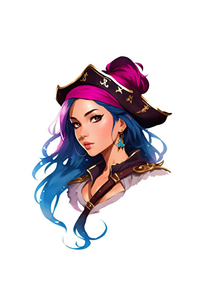 INOVATIX Set de 8 piese, autocolant pirat, INOVATIX®. 6 cm