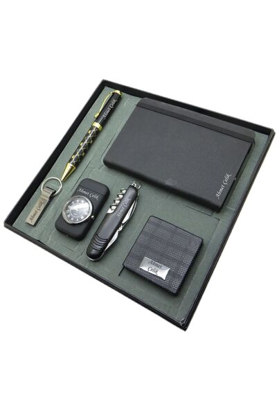 Signator ® Tempus | Kişiye Özel Set - 128 Gb. Usb Bellek + Saatli Bazalt Çakm...