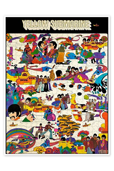 Jeronkarji The Beatles - Yellow Submarine 500 Parça Puzzle Yapboz Klasik Film...