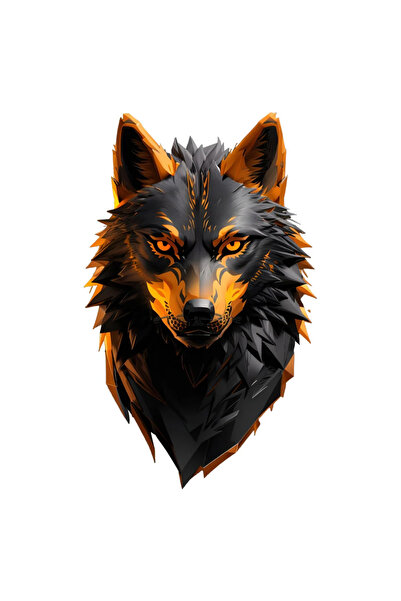 INOVATIX Σετ 8 τεμαχίων, Αυτοκόλλητο με Πρόσωπο Λύκου, INOVATIX®. 6 εκ.