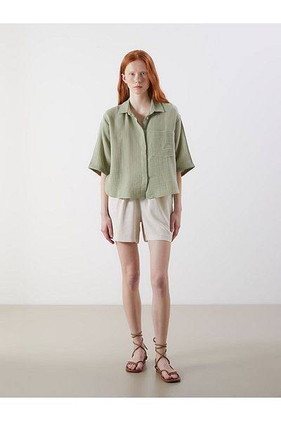 LC Waikiki Xside Oversize Muslin Women's Shirt