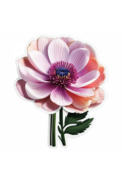 INOVATIX Set de 8 bucăți, autocolant cu floare de anemonă, INOVATIX®. 6 cm