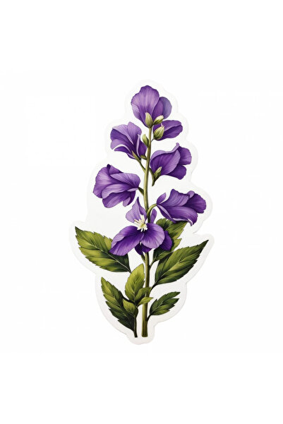 INOVATIX Set de 8 autocolante cu flori de călugăr, INOVATIX®. 6 cm