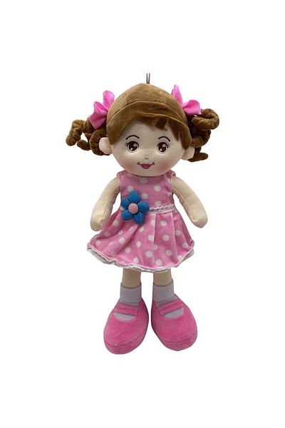 JPT The pink plush doll sings a song in Romanian "Are Mama O Fetita" (Mother Has a Little Girl).