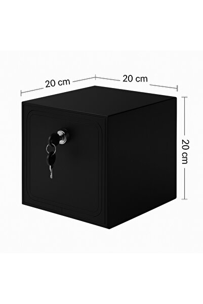 Pleksi Marketi Pleksimarketi - Black Plexi Lockable Box