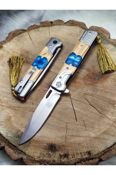 Burak Yarı otomatik cep çakısı kemere tokalı