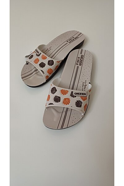 GEZER Papuci de vară pentru femei cu model de scoici subțiri