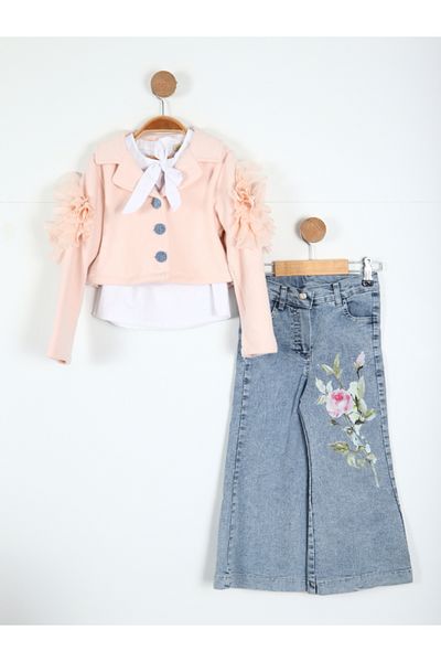 xo kids moda Girl's Bottom and Top Set 4-7 Years 51009
