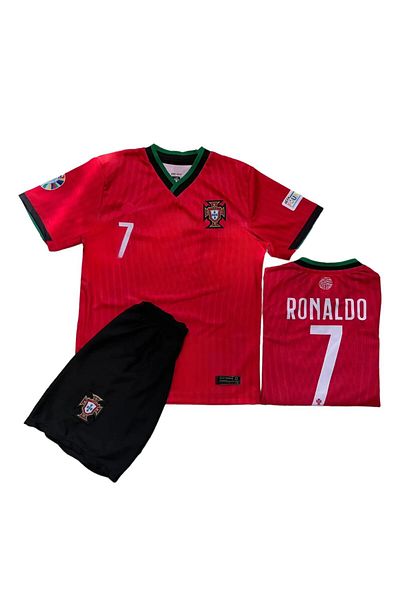 Flextreme Πορτογαλία /2024/25 Νέα σεζόν Cristiano-Ronaldo Παιδική φανέλα 2 τεμαχίων στο σπίτι