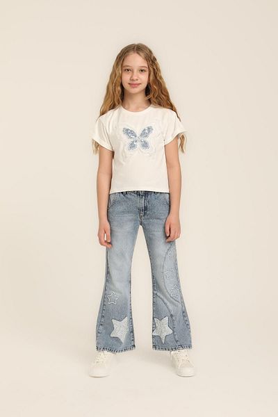 Escabel Girl's Spanish Leg Jeans