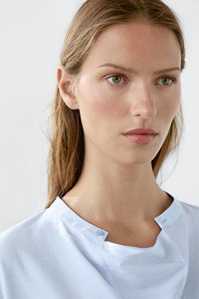 Massimo Dutti Yaka detaylı uzun kollu bluz