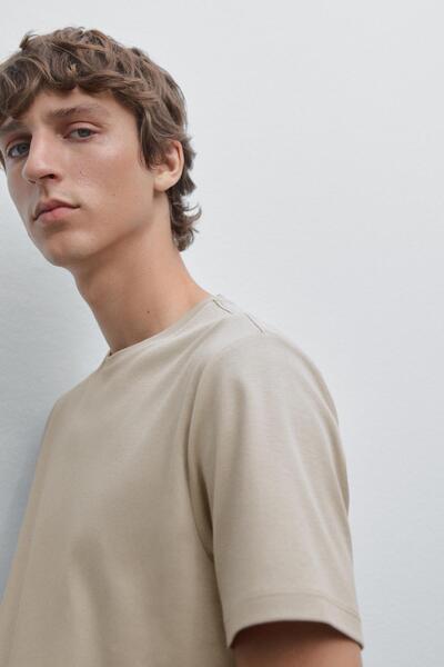 Massimo Dutti Pamuk karışımlı t-shirt
