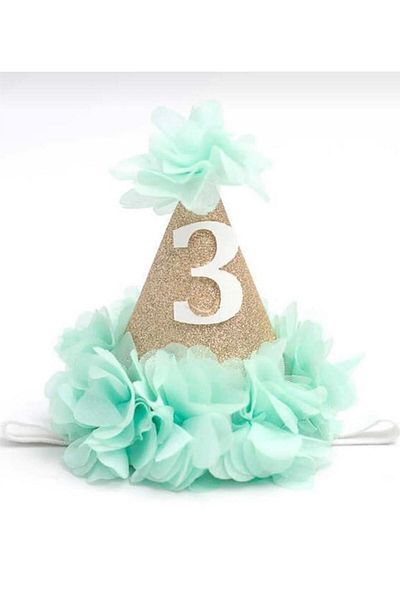 MODA Pi̇nkjoy 3 Years Huni Birthday Crown (Green)