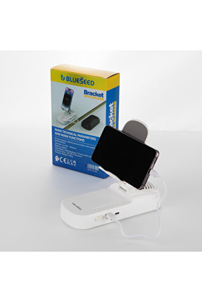 blueseed PAZARAZA Telefon Standlı Bluetooth Hoparlör – Powerbank Özellikli