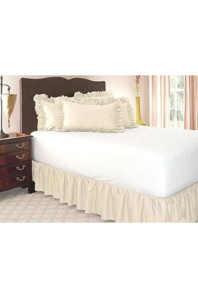 KUM SAATİ Bohemian Linen Base Ruffle Base Φούστα Μονό