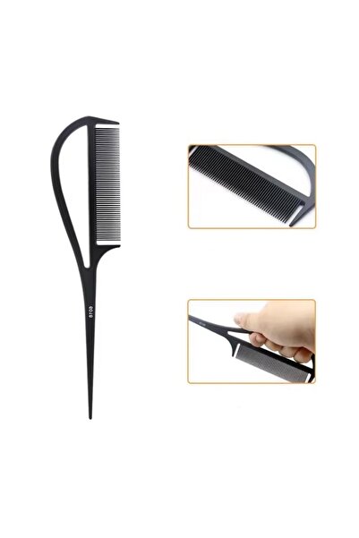 QUEENVİP Crepe Comb/Carbon Crepe Comb/Professional Crepe Comb